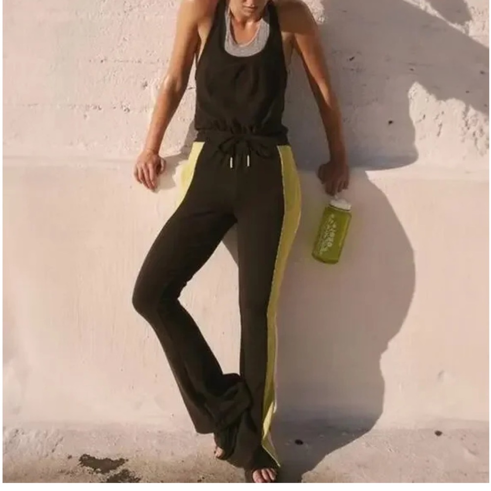Black and Yellow Women's Jumpsuit